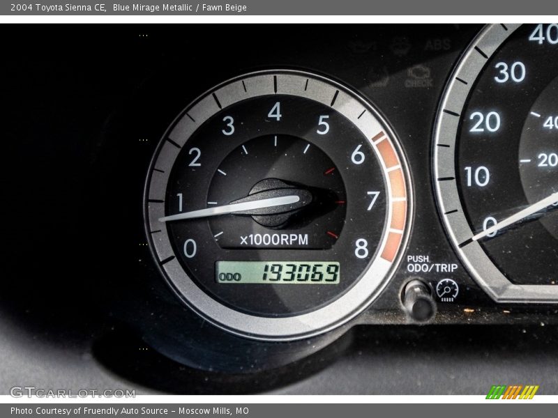Blue Mirage Metallic / Fawn Beige 2004 Toyota Sienna CE