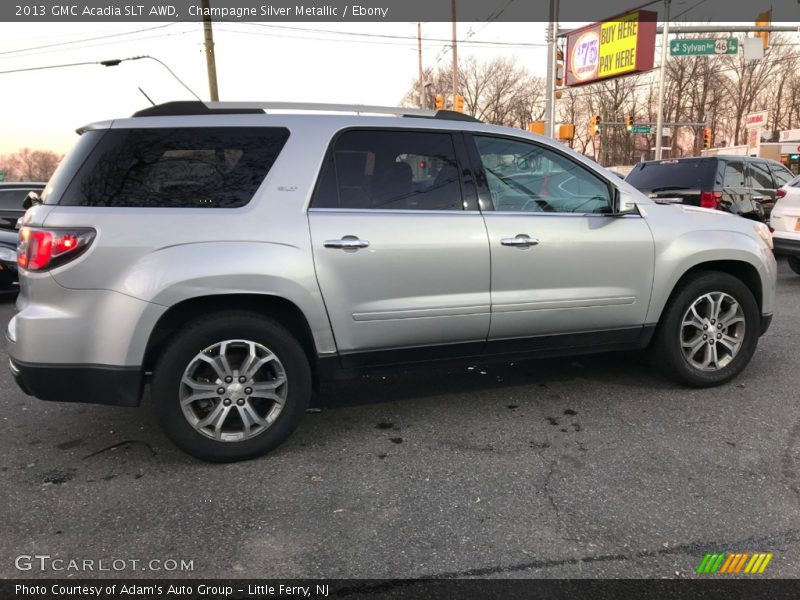 Champagne Silver Metallic / Ebony 2013 GMC Acadia SLT AWD