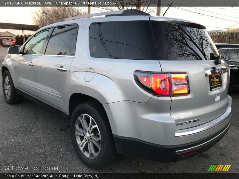 Champagne Silver Metallic / Ebony 2013 GMC Acadia SLT AWD