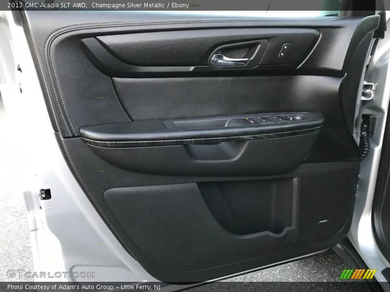 Champagne Silver Metallic / Ebony 2013 GMC Acadia SLT AWD
