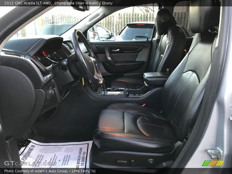 Champagne Silver Metallic / Ebony 2013 GMC Acadia SLT AWD
