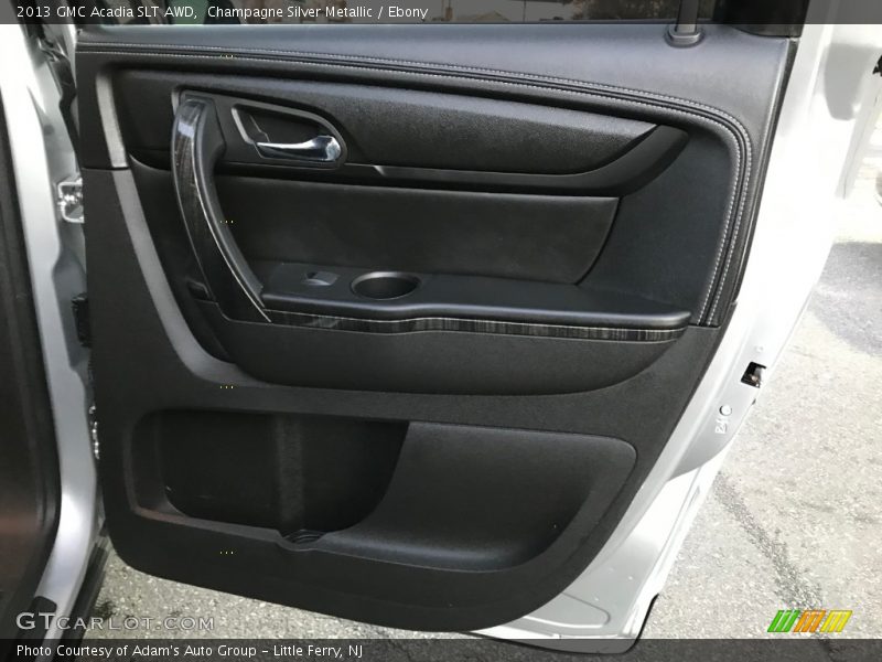 Champagne Silver Metallic / Ebony 2013 GMC Acadia SLT AWD