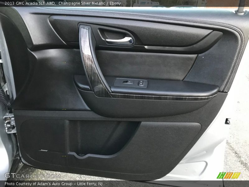 Champagne Silver Metallic / Ebony 2013 GMC Acadia SLT AWD