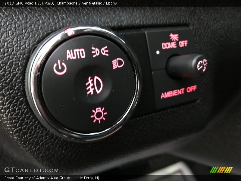 Champagne Silver Metallic / Ebony 2013 GMC Acadia SLT AWD