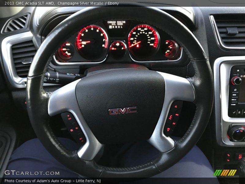 Champagne Silver Metallic / Ebony 2013 GMC Acadia SLT AWD