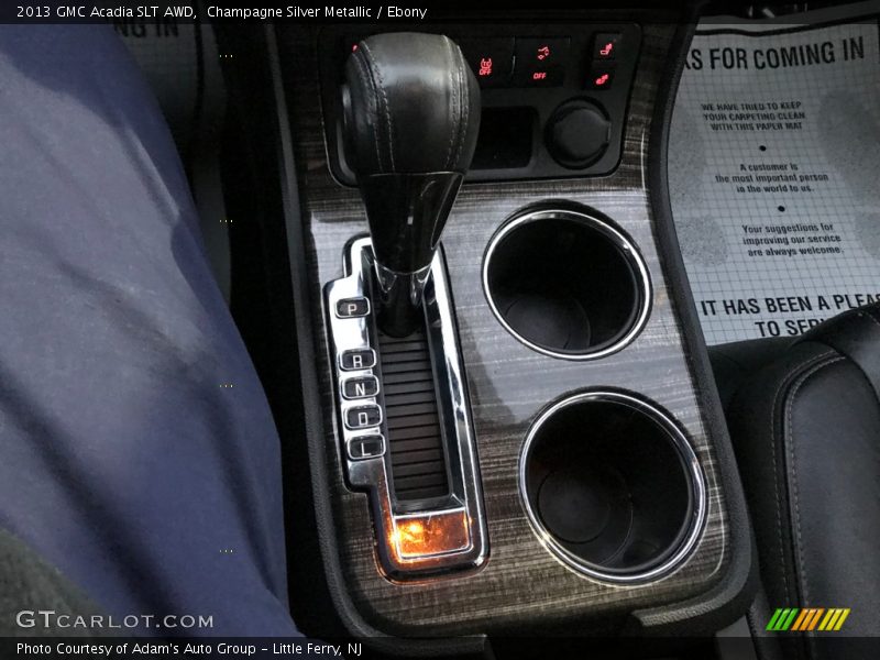 Champagne Silver Metallic / Ebony 2013 GMC Acadia SLT AWD