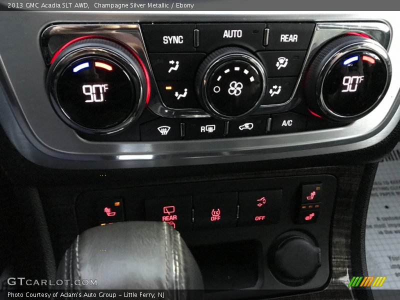 Champagne Silver Metallic / Ebony 2013 GMC Acadia SLT AWD