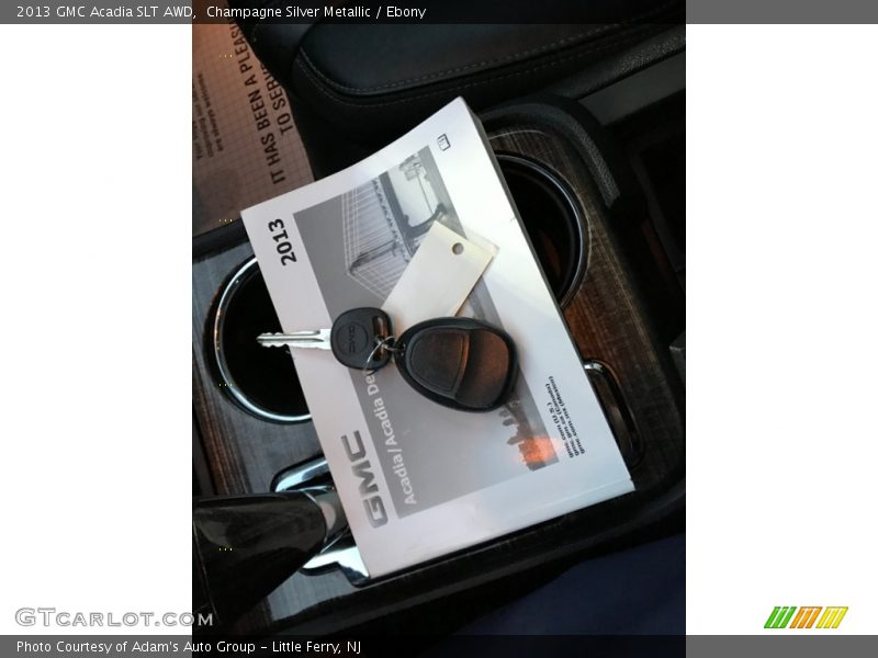 Champagne Silver Metallic / Ebony 2013 GMC Acadia SLT AWD