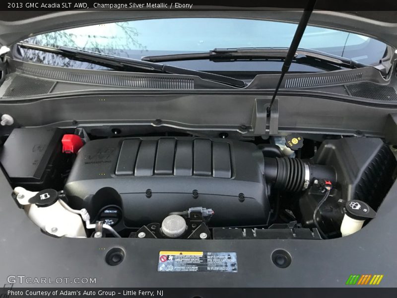 Champagne Silver Metallic / Ebony 2013 GMC Acadia SLT AWD