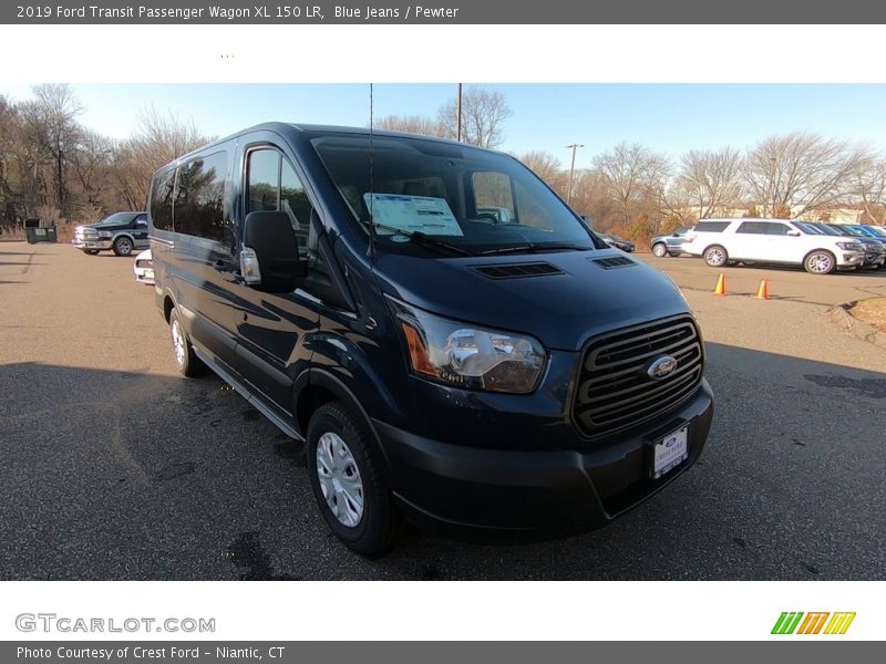 Blue Jeans / Pewter 2019 Ford Transit Passenger Wagon XL 150 LR