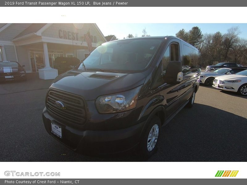 Blue Jeans / Pewter 2019 Ford Transit Passenger Wagon XL 150 LR