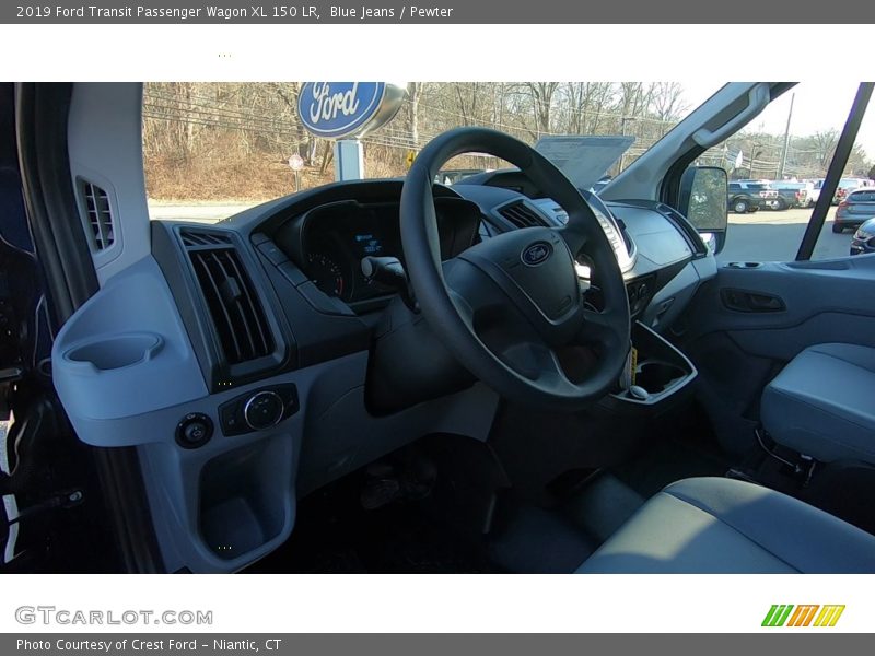 Blue Jeans / Pewter 2019 Ford Transit Passenger Wagon XL 150 LR
