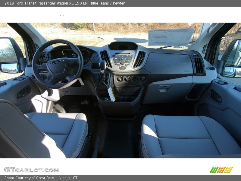 Blue Jeans / Pewter 2019 Ford Transit Passenger Wagon XL 150 LR