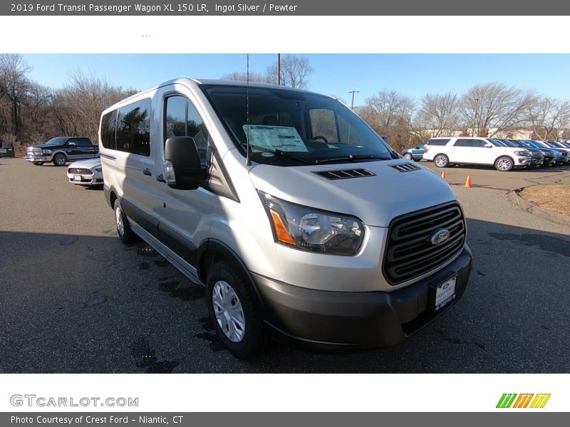 Ingot Silver / Pewter 2019 Ford Transit Passenger Wagon XL 150 LR