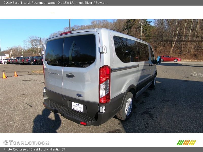 Ingot Silver / Pewter 2019 Ford Transit Passenger Wagon XL 150 LR