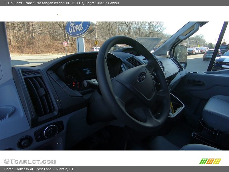 Ingot Silver / Pewter 2019 Ford Transit Passenger Wagon XL 150 LR