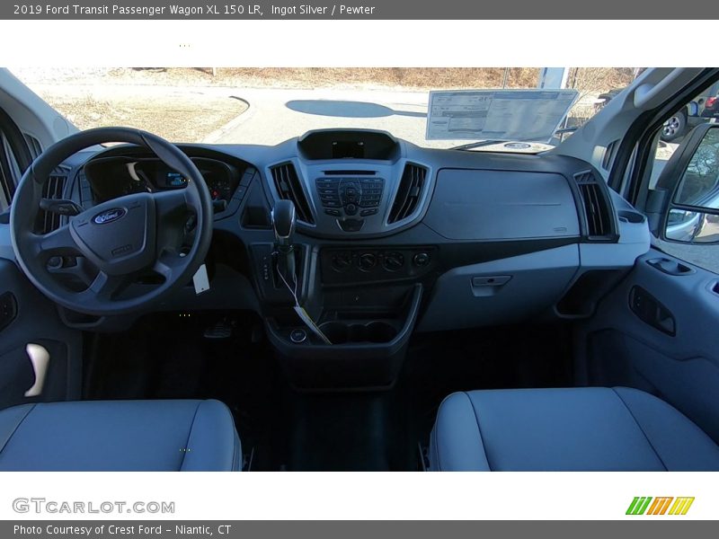 Ingot Silver / Pewter 2019 Ford Transit Passenger Wagon XL 150 LR