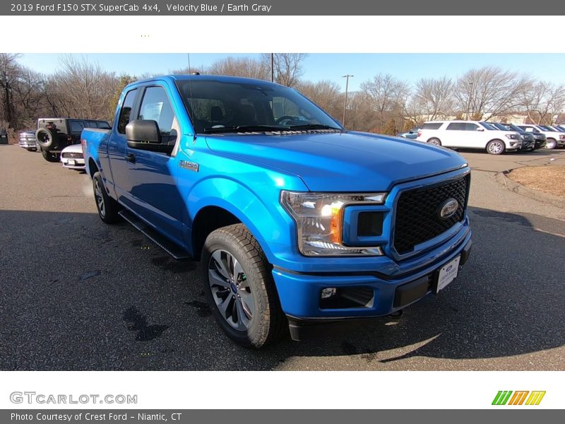 Velocity Blue / Earth Gray 2019 Ford F150 STX SuperCab 4x4