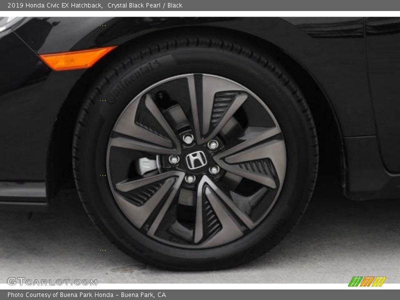 Crystal Black Pearl / Black 2019 Honda Civic EX Hatchback