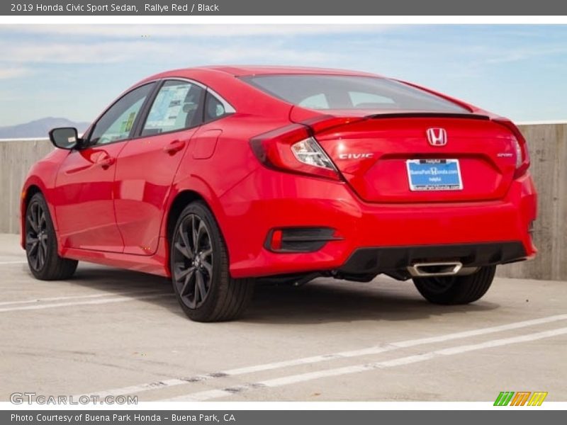 Rallye Red / Black 2019 Honda Civic Sport Sedan