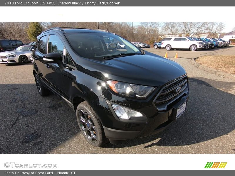 Shadow Black / Ebony Black/Copper 2018 Ford EcoSport SES 4WD
