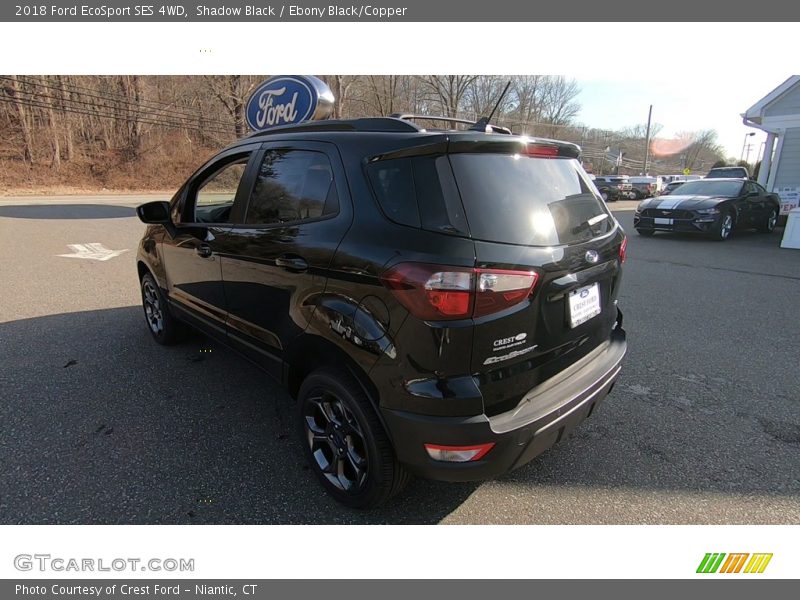 Shadow Black / Ebony Black/Copper 2018 Ford EcoSport SES 4WD