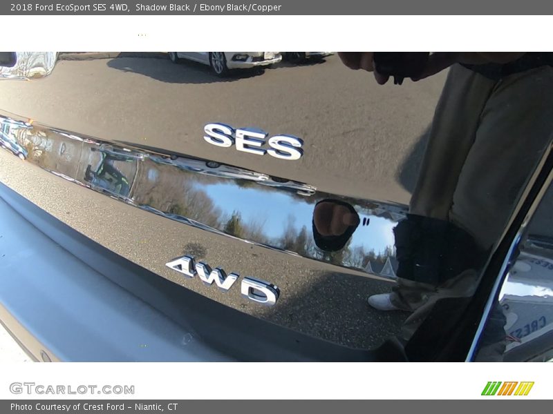 Shadow Black / Ebony Black/Copper 2018 Ford EcoSport SES 4WD