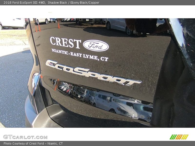 Shadow Black / Ebony Black/Copper 2018 Ford EcoSport SES 4WD