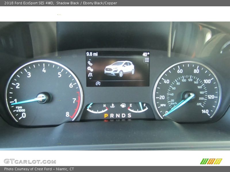 Shadow Black / Ebony Black/Copper 2018 Ford EcoSport SES 4WD