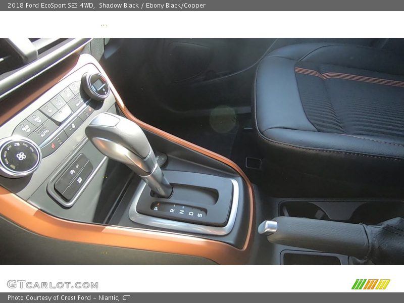 Shadow Black / Ebony Black/Copper 2018 Ford EcoSport SES 4WD