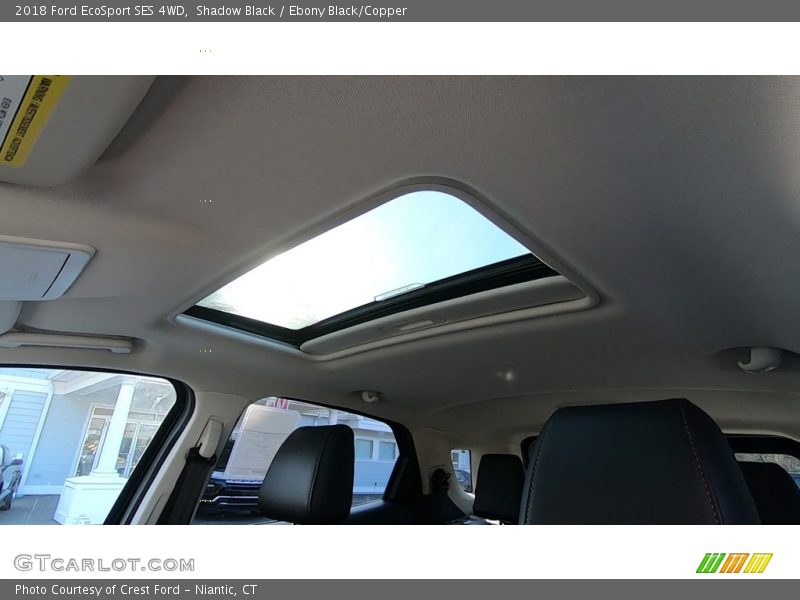 Shadow Black / Ebony Black/Copper 2018 Ford EcoSport SES 4WD