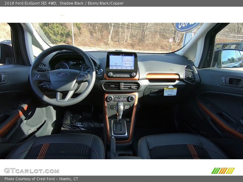 Shadow Black / Ebony Black/Copper 2018 Ford EcoSport SES 4WD