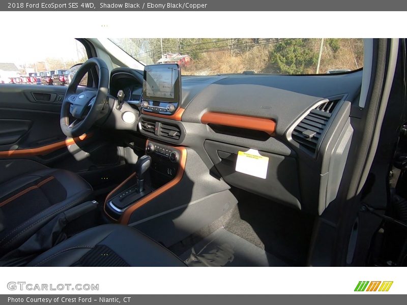 Shadow Black / Ebony Black/Copper 2018 Ford EcoSport SES 4WD