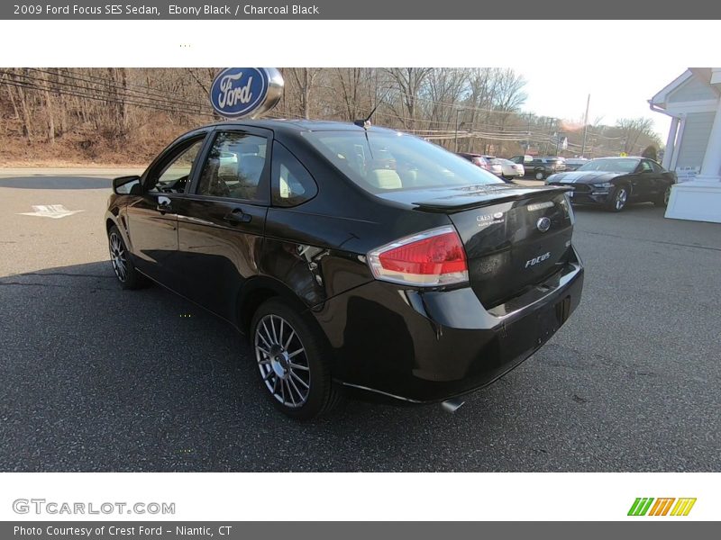 Ebony Black / Charcoal Black 2009 Ford Focus SES Sedan