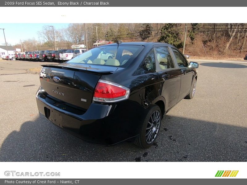 Ebony Black / Charcoal Black 2009 Ford Focus SES Sedan