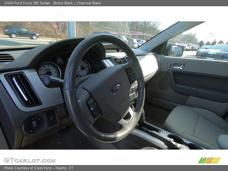 Ebony Black / Charcoal Black 2009 Ford Focus SES Sedan