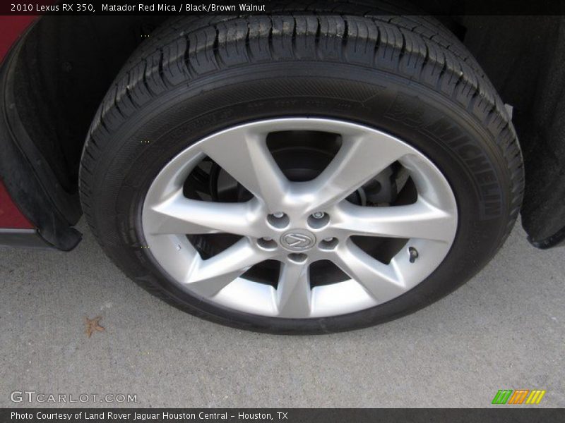 Matador Red Mica / Black/Brown Walnut 2010 Lexus RX 350