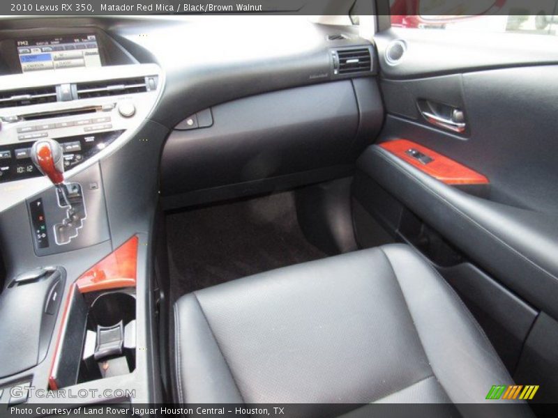 Matador Red Mica / Black/Brown Walnut 2010 Lexus RX 350