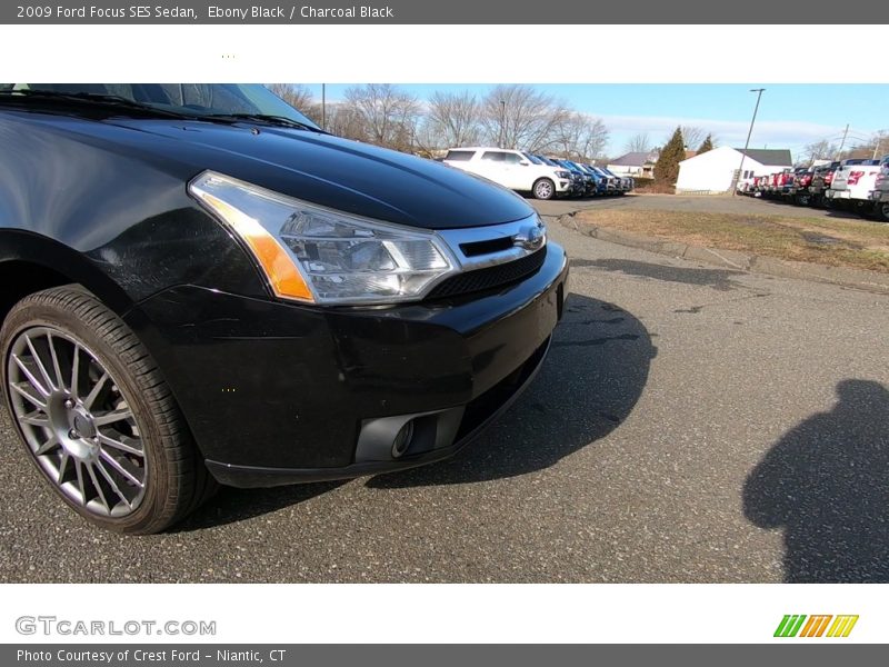 Ebony Black / Charcoal Black 2009 Ford Focus SES Sedan