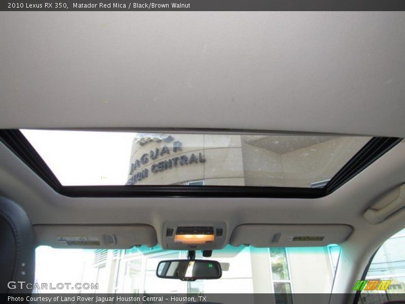 Matador Red Mica / Black/Brown Walnut 2010 Lexus RX 350