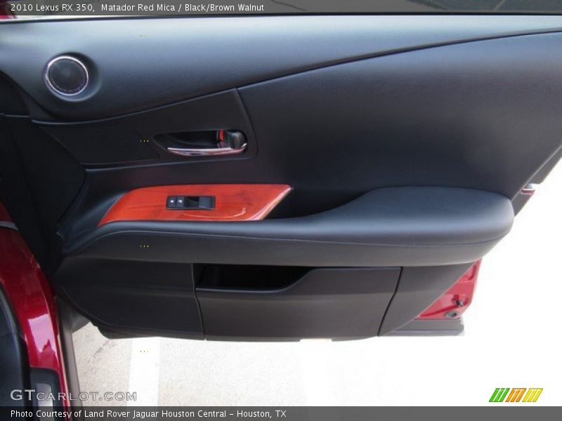 Matador Red Mica / Black/Brown Walnut 2010 Lexus RX 350