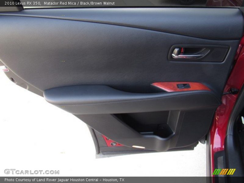 Matador Red Mica / Black/Brown Walnut 2010 Lexus RX 350