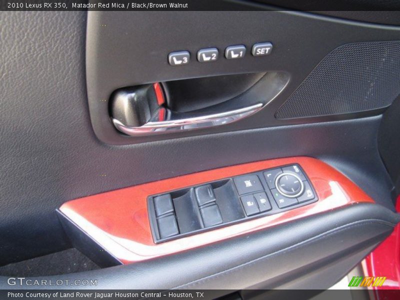 Matador Red Mica / Black/Brown Walnut 2010 Lexus RX 350
