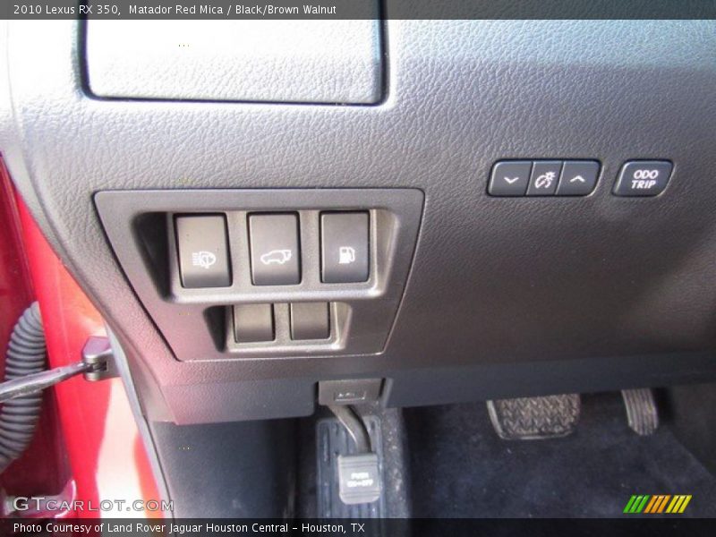 Matador Red Mica / Black/Brown Walnut 2010 Lexus RX 350