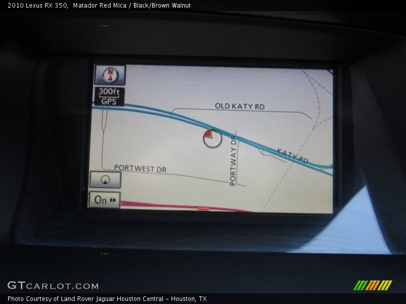 Matador Red Mica / Black/Brown Walnut 2010 Lexus RX 350