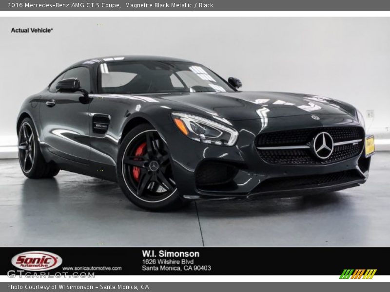 Magnetite Black Metallic / Black 2016 Mercedes-Benz AMG GT S Coupe