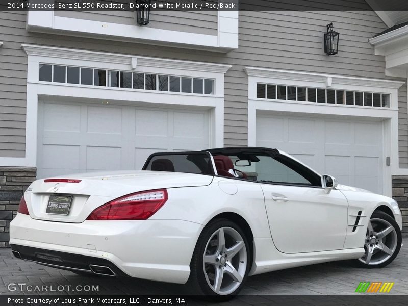 Diamond White Metallic / Red/Black 2014 Mercedes-Benz SL 550 Roadster