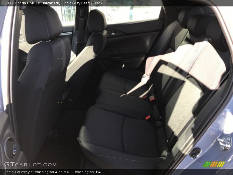 Sonic Gray Pearl / Black 2019 Honda Civic EX Hatchback