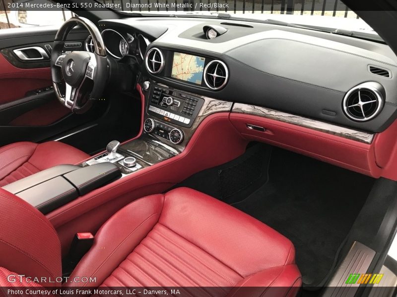 Diamond White Metallic / Red/Black 2014 Mercedes-Benz SL 550 Roadster