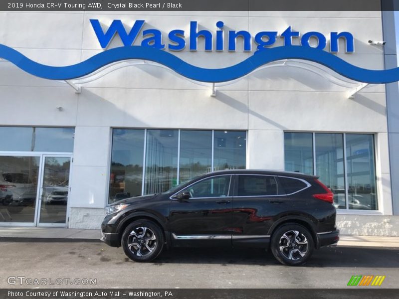 Crystal Black Pearl / Black 2019 Honda CR-V Touring AWD